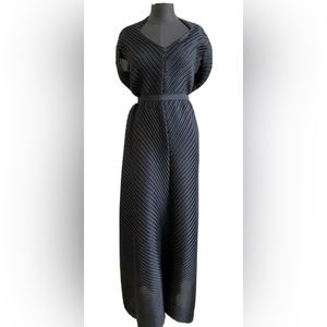 Authentic Issey Miyake pleats please black dress Very rare & pretty!